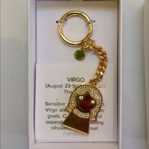 NEW WITH TAG MICHEAL KORS KEYCHAIN - VIRGO SIGN